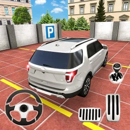 Ícone de estacionamento 3d: carro jogos